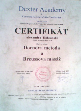 7. Certifikát